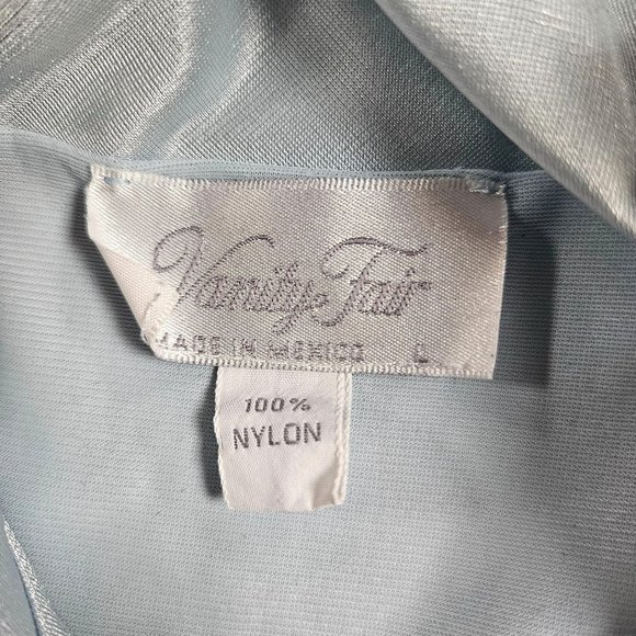 Vintage Vanity Fair House Coat Womens Large Silky Satin Button Front Robe - Picture 2 of 7